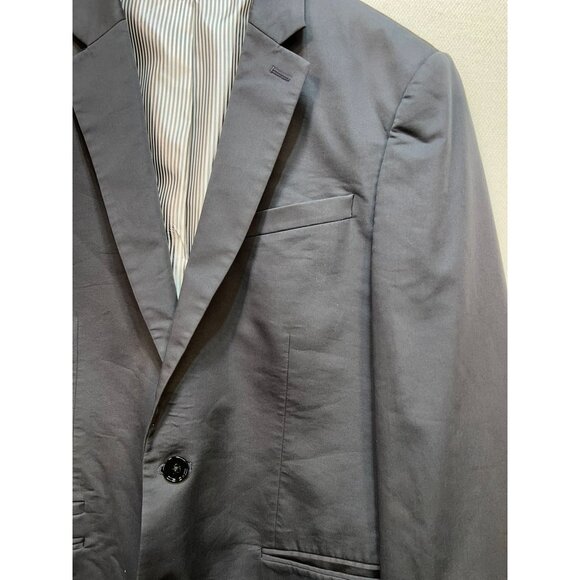 Express Men's Fitted Preppy Photographer Sport Blazer Coat Size 40R Navy - Picture 6 of 13